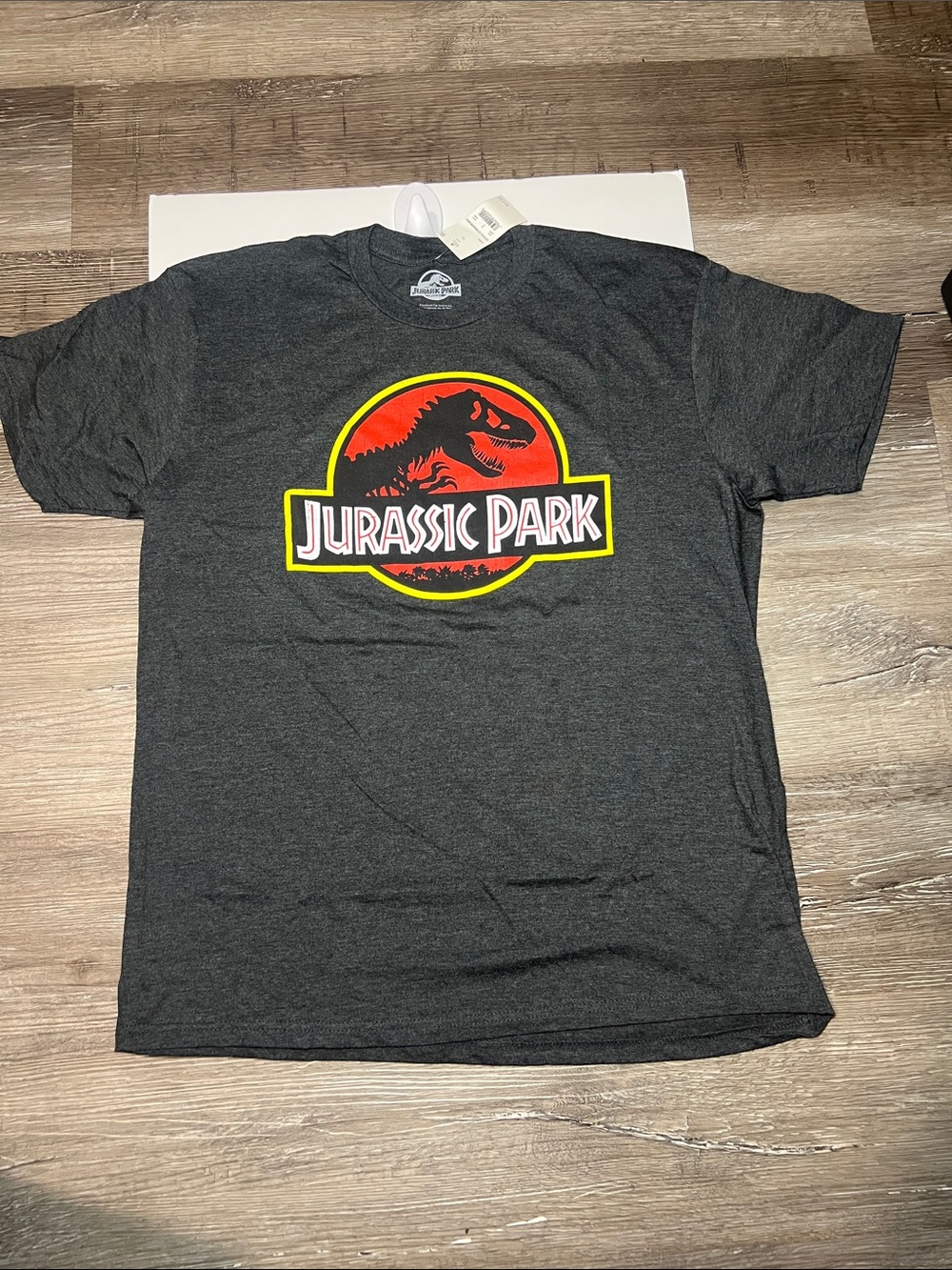 Jurassic Park Logo Graphic Tee - Charcoal